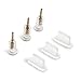 PortPlugs - 5 Pairs of Premium Anti Dust Plugs for iPhone SE, 5, 5s, 5c, 6, 6s,7 Plus iPad Mini, Pro - Integrated SIM Card Removal Tool - Compatible with Most Cases (Clear)