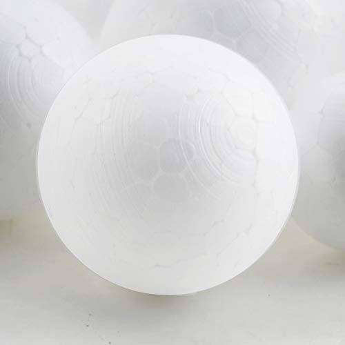 PRALB 120PCS Smooth and Round Foam Craft Balls, Polystyrene Foam Ball Makes Large DIY Ornaments, White, 3 Different Sizes(2CM, 2.5CM, 4CM) - Thumbnail 3