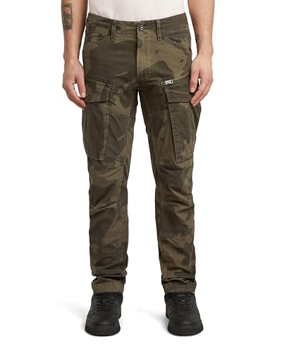 G-STAR Pantalones Rovic Zip 3D Regular Tapered para Hombre, Multicolor (wren gd border camo D02190-E277-H654), 35W / 36L