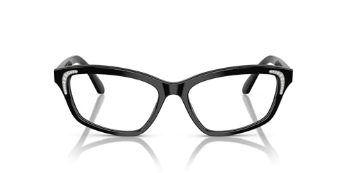 Swarovski SK2034 Prescription Eyewear Frames, Black/Demo Lens, 52 mm