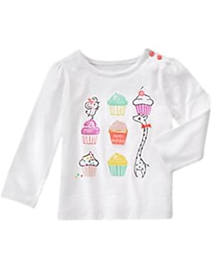 Baby Girls Happy Birthday Sparkle Tee