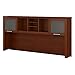 Bush Furniture Somerset 72W Hutch for L Shaped Desk in Hansen Cherry