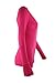 Moxeay V-Neck One Piece Bodysuit Long Sleeve Bodycon Rompers Overall (Large, Rose)