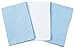 3 Toddler Pillowcases - 2 Blue and 1 White - Envelope Style - for Pillows Sized 13x18 and 14x19-100% Cotton with Soft Sateen Weave - Machine Washable