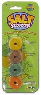 Super Pet Salt Savors Pre-Drilled Chew Treats for Pet Critters (4 pack)