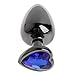 Herocome Beginner Plug Aluminum Alloy Heart Shaped Rhinestone Toys For Women Adult Product 3 Size S M L