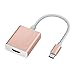 LENTION USB C to 4K HDMI Digital AV Adapter Compatible 2018 2019 MacBook Air & iPad Pro, MacBook Pro 13/15 (Thunderbolt 3), Chromebook, Surface Book 2/Go, Samsung S8/S9/Plus, More (Rose Gold)