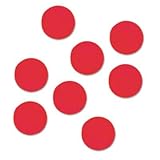 Magnets, 3/4 In Round, Red, PK20