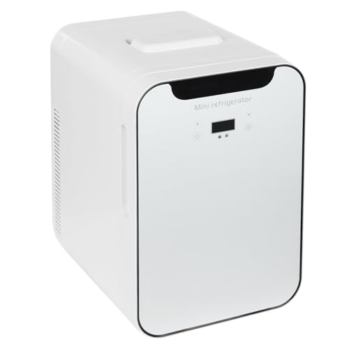 Oiveinya Mini Fridge, Mini Fridge with Temperature Control,Cooler & Warmer,Multifunctional Mini Fridge for Bedroom Cosmetics Food