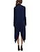 Meaneor Women's Long Sleeve Waterfall Asymmetric Drape Open Long Maxi Cardigan, Medium, Navy Blue1