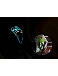 Auto Sport   Pomo de palanca de cambios de coche con luz LED multicolor activada al tacto, con cargador USB para accesorios de coche, Mazda