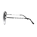 Womens Retro Luxury Fashion Pilot Sunglasses Black Silver