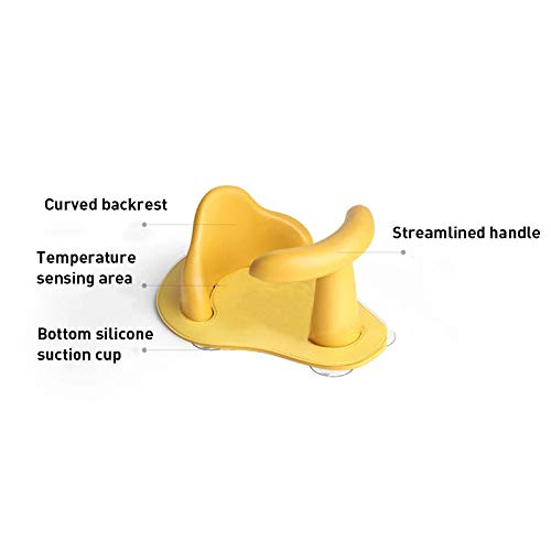 Baby Bathing seat Tub Seat with Backrest Support Security Anti Slip Chair Infant Shower Safety Seat Eating Seat for Kids Toddlers Newborn Light Blue