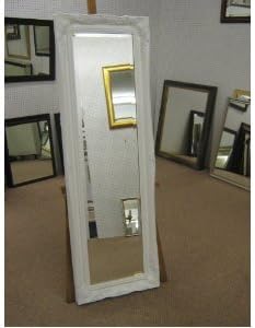 Ornate White Swept Shabby Chic Style Long Full Length Dressing