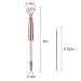 Rose Gold Ballpoint Pens, 4 Pieces Big Diamond Pen Rhinestones Crystal Metal Ball Pens Black Ink Business Office Supplies for Desk Decor