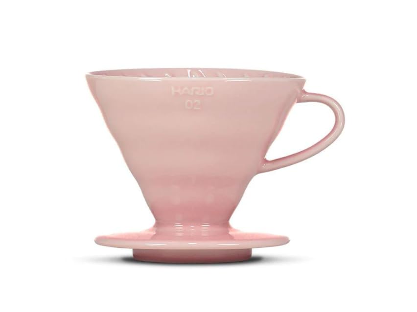 Hario V60 Ceramic Coffee Dripper Pink - Size 02
