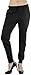 ToBeInStyle Women's Solid Print French Terry Jogger Pants - Black - Large