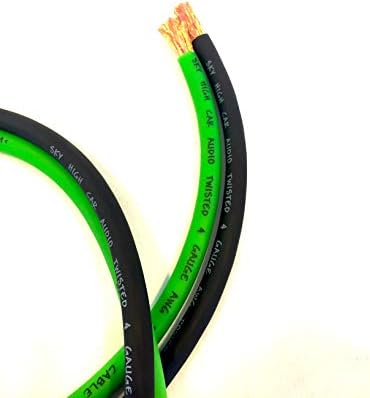 100 ft OFC 4 Gauge Oversized 50 Green 