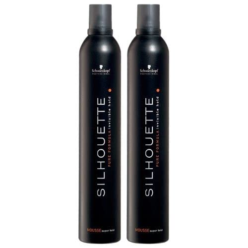 SCHWARZKOPF SILHOUETTE SUPER HOLD MOUSSE 500ML X 2