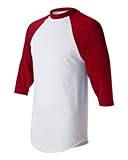 Augusta Men's Baseball Jersey,XL, White/Red