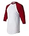 Augusta Men's Baseball Jersey,XL, White/Red