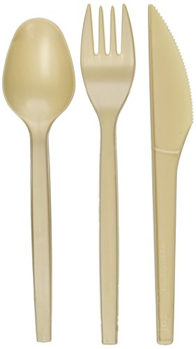 Biodegradable Cutlery Combo Pack 100 each knife, fork, spoon (Box of 300)