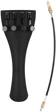 Carbon Fiber Violin Tailpiece For 4/4 3/4 1/2 1/4 1/8 Violins With Four Fine Tuners & Tailpiece Gut Cord Violin Accessories