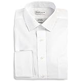 Van Heusen Men's Regular Fit Wrinkle Free Broadcloth French Cuff Solid Dress Shirt