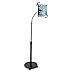 Height-Adjustable, Rotating Tablet Floor Stand with Flexible Gooseneck, Attachable Wheels for 7-13’’ Tablets/12.9-inch iPad Pro (2018), 11-inch iPad Pro (2018), iPad Pro/Mini, Galaxy Tab, Surface Pro
