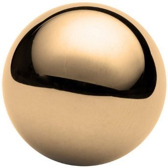 Three 1" Solid brass balls machined