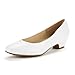 DREAM PAIRS Women's Mila Low Chunky Heel Pump Shoes
