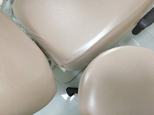 1 Set Khaki Dental Dentist Chair Cover Sleeves Protector Headrest Cushion PU Waterpoof Easy Clean