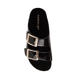 Madden Girl Women's Bodiee Slide Sandal, Black