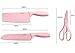 Neal LINK pink knife set with block-knife set pink kitchen accessories-knives set for Kitchen Peeler