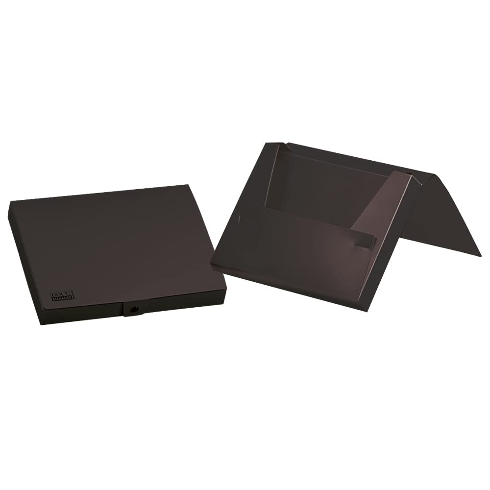 Paper Folder Paper Holder Rubber Polypropylene din a4 Opaque Black Spine 25 mm