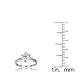 Hoops & Loops 925 Sterling Silver Round-Cut 3.00 Carat Cubic Zirconia 6-Prong-Set Solitaire Engagement Bridal Wedding Band Ring for Women | Silver, Yellow Gold, Rose Gold