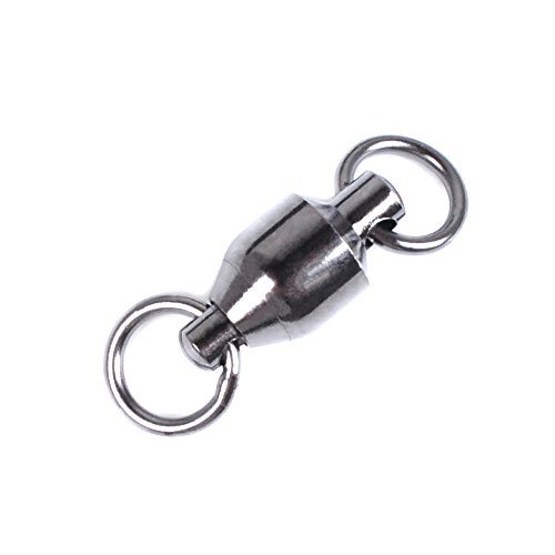 Lot 20 Dr.Fish Ball Bearing Swivels 33Lb #0 Stainless Steel High Strength Saltwater Freshwater Bass Fishing Rigs …