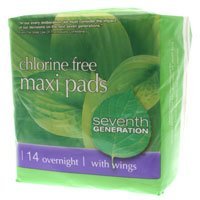 UPC 732913450015, Seventh Generation Overnight Maxi Pads (1x14 CT)