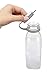 Ello Elsie Glass Water Bottle with Silicone Stopper, 22 oz, Elsie Gray