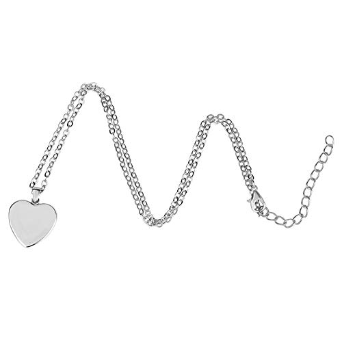 Ymibull Mother\'s Day Love Heart-Shaped Necklace Pendant Gifts for Mum Mother Daughter Love Heart Necklace Pendant (H)