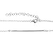 Sterling Silver Bar Pendant Necklace, 16