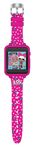 Accutime LOL Surprise Touchscreen Exclusive Pink Smartwatch for Kids – Engaging Educational Games, Step Counter, Camera, Alarm & More – Fun & Interactive Timepiece (LOL4264AZ)