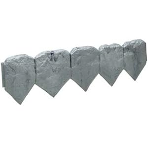 Download Amazon.com : Emsco Group 2025 Rockside Poly Edging Natural Slate 10-1/2-Feet Total Length, Pack ...