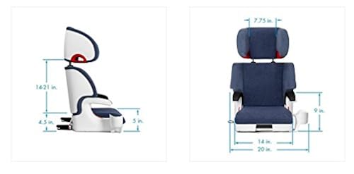 Clek Oobr High Back Booster Car Seat with Rigid Latch, Drift in
