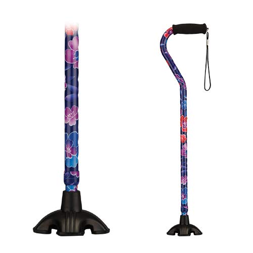 NOVA AllTerrain Cane Tip, Quad Tip with Rubber Grip Traction for