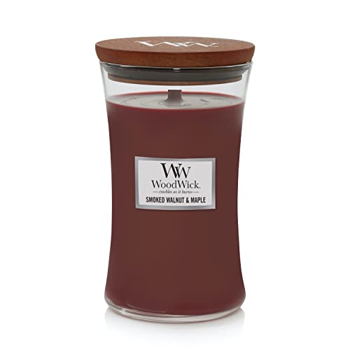 WoodWick Large Hourglass Candle, Smoked Walnut