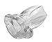 Master Series Gape Glory Clear Hollow Plug, Large (AF816-Large)