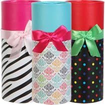 36 Pack Decorative Round Cardboard Boxes With Lids Amazon Co Uk