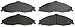 ACDelco Silver 14D749CH (19286084) Ceramic Front Disc Brake Pad Set with Hardware