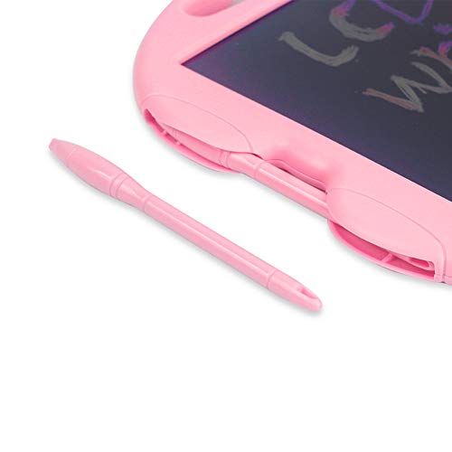 HAHAone LCD Writing Tablet for Kids Magnetic Drawing Board Colorful Screen,LCD Doodle Board for Boys and Girls Toys Age 3 4 5 6 7 8 . Handwriting Pad 8.5" for Toddlers and Kids (Pink Rabbit)